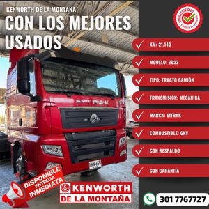 SITRAK 2023 TRACTO MULA 6X4 A GAS CABEZOTE ROJA