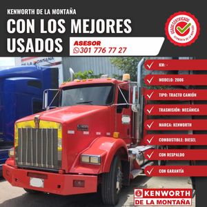 KENWORTH 2006 T-800 CABEZOTE ROJO GARANTIZADO