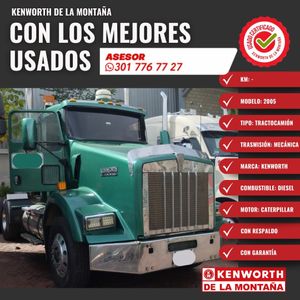 KENWORTH 2005 T-800 MULA VERDE MOTOR CATERPILAR