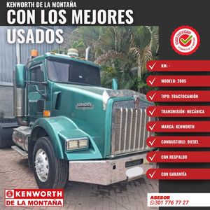 KENWORTH 2005 T-800 VERDE MULA CABEZOTE